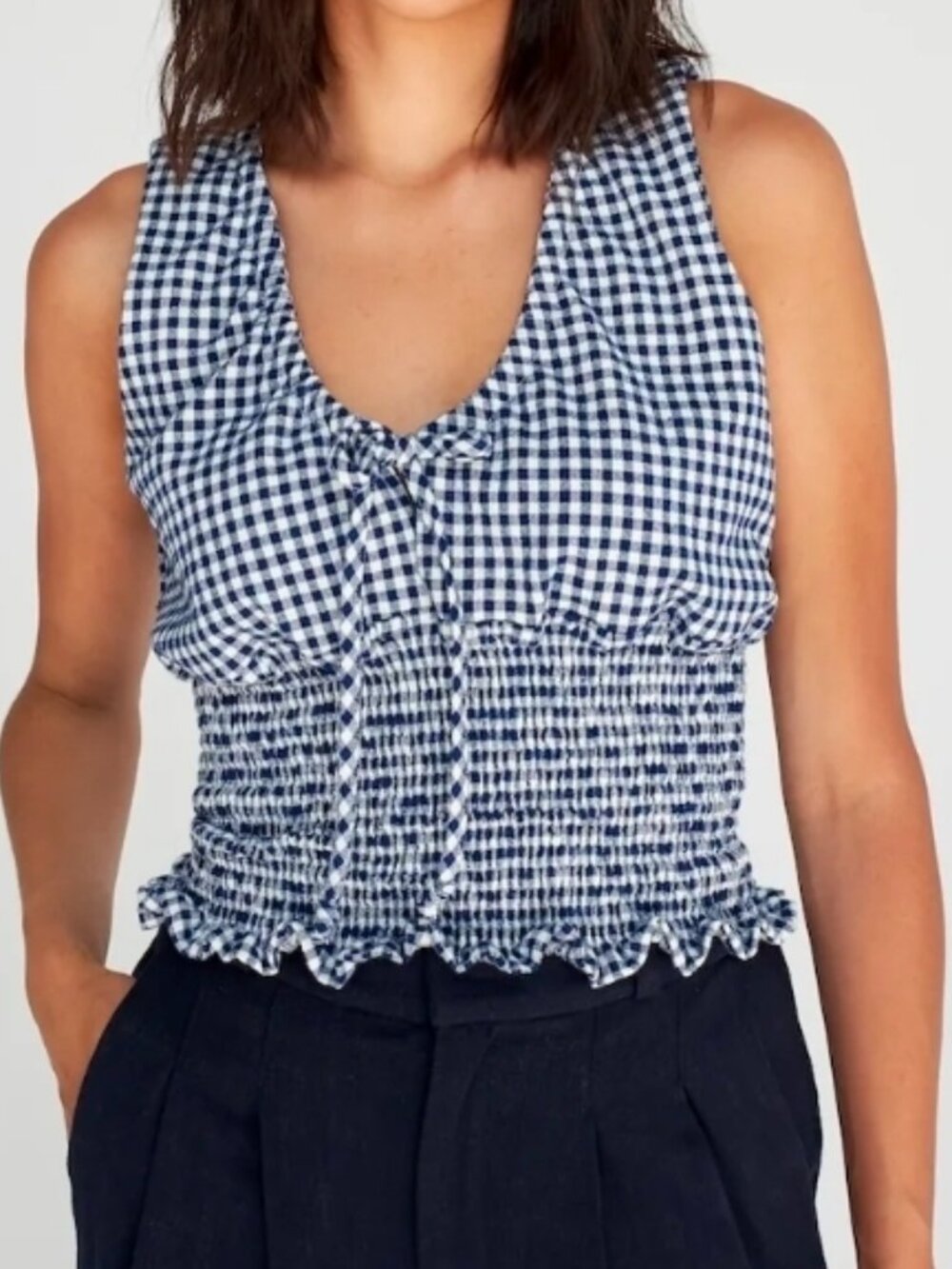 Gingham top (organic cotton)